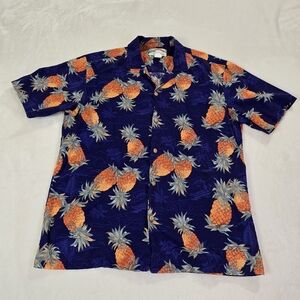 Vintage Paradise Found for L.L.Bean Hawaiian Short Sleeve Button Down Size M